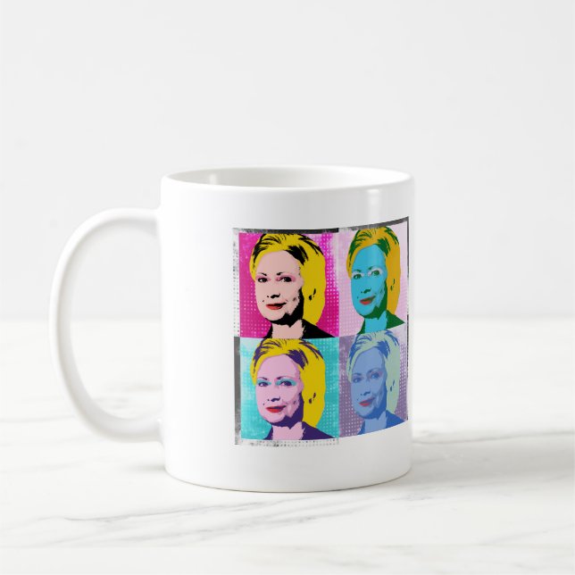 hillary 2016 pop art - -  kaffeetasse (Links)