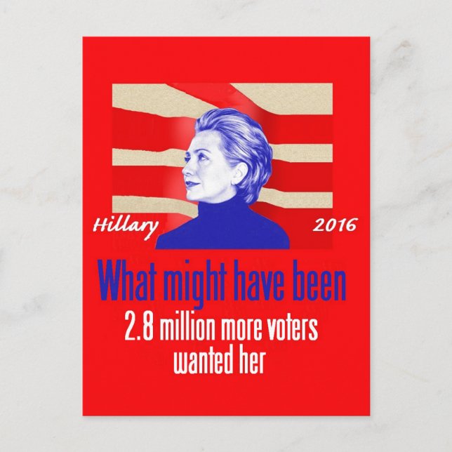 Hillary 2016 Postcard Postkarte (Vorderseite)
