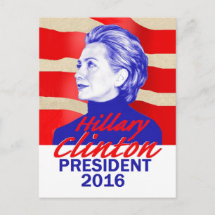 Hillary 2016 Postcard Postkarte