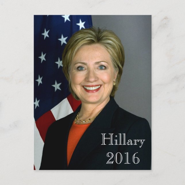Hillary 2016 postkarte (Vorderseite)