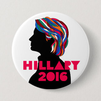 Hillary 2016: Retro Entwurfs-Knopf Button