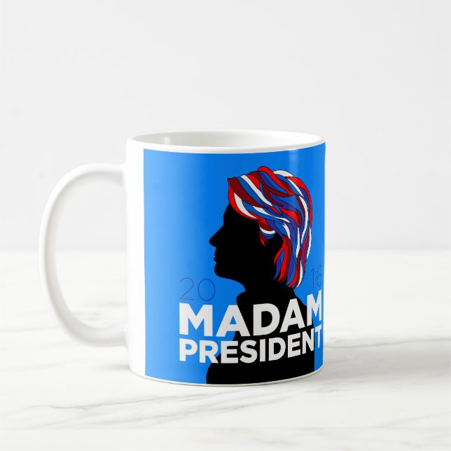 Hillary 2016: Tasse "Frau-Präsident" Kaffee (Links)