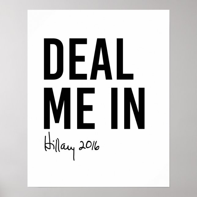 Hillary - Behandle mich in - Poster (Vorne)