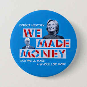 Hillary & Bill Clinton Button
