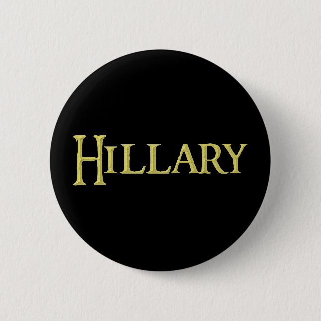 Hillary, Button zum Verkauf ! (Vorderseite)