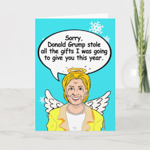 Hillary Christmas Angel Card - Grump-Stiel Feiertagskarte