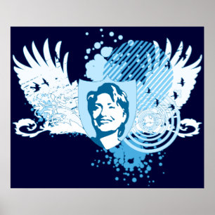 Hillary clinton 08. hi-fi. v1. poster