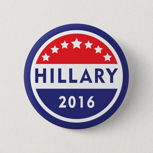 Hillary Clinton 16 Button (Vorderseite)
