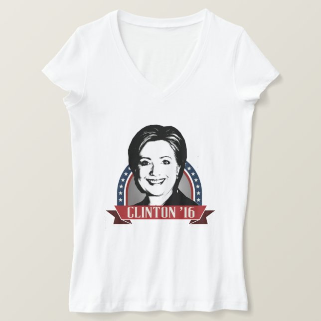 HILLARY CLINTON 2016 AUSFÜHREN -.png T-Shirt (Design vorne)