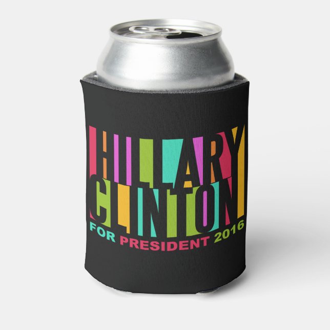 Hillary Clinton 2016 benutzerdefinierte Monogramm  Dosenkühler (Kanne Rückseite)