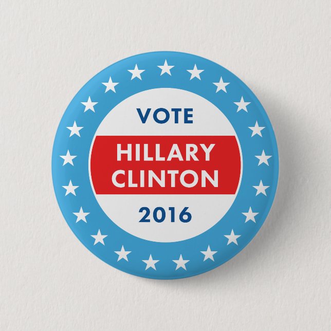 Hillary Clinton 2016 Button (Vorderseite)