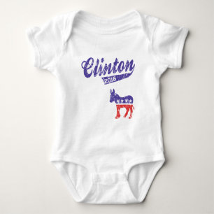 Hillary Clinton 2016 Demokraten Sporty Baby Strampler