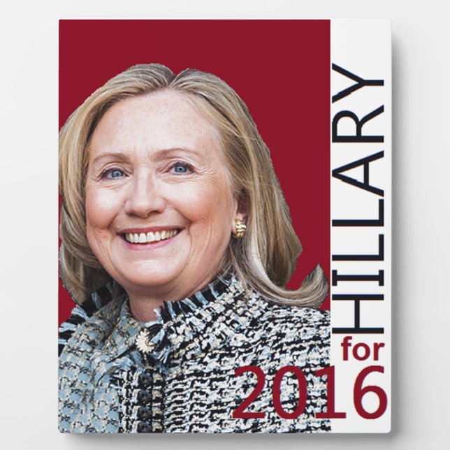 Hillary Clinton 2016 Fotoplatte (Vorderseite)