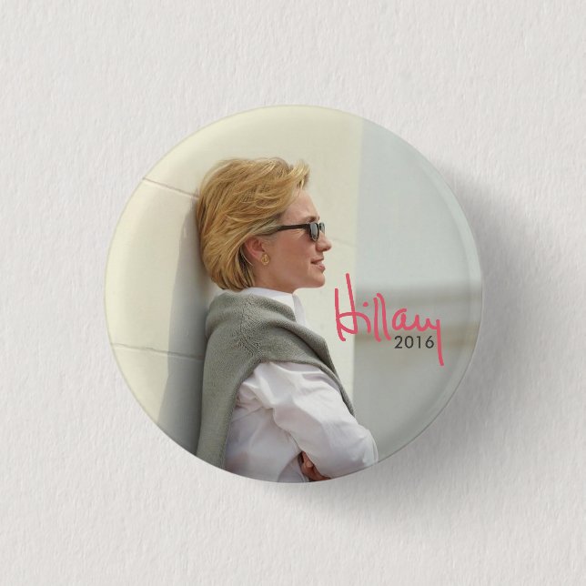 Hillary Clinton 2016 für Präsidenten Button (Vorderseite)