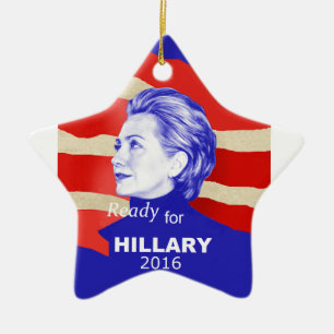 Hillary Clinton 2016 Keramikornament