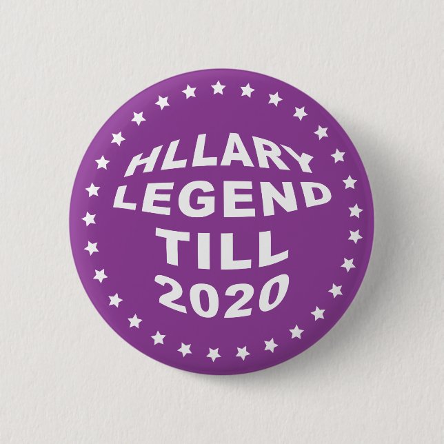 Hillary Clinton 2016 lila Pinback Button 2" (Vorderseite)