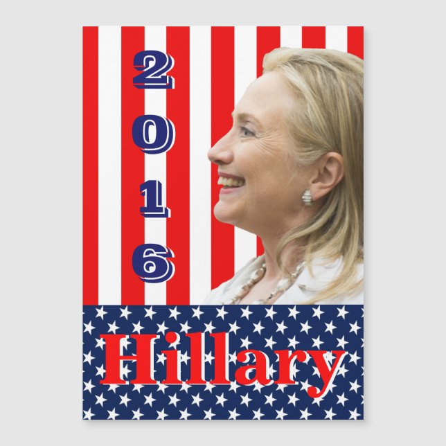 Hillary Clinton 2016 Magnetkarte (Vorderseite)