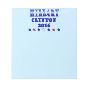 Hillary Clinton 2016 Notepad Notizblock