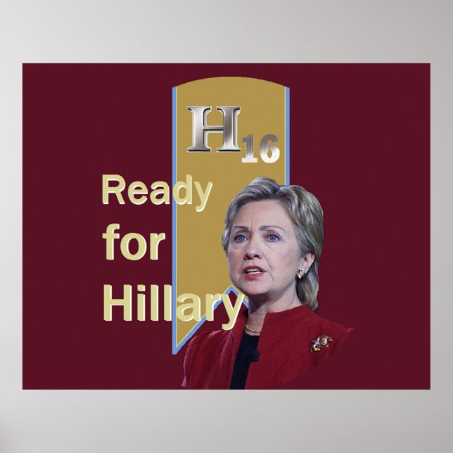 Hillary Clinton 2016 Poster (Vorne)