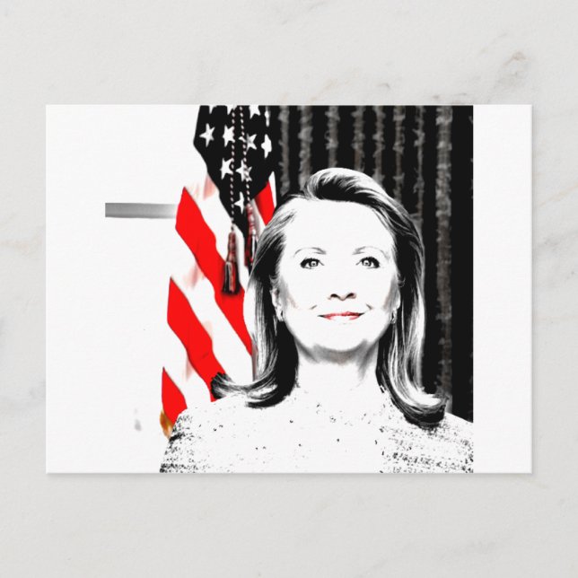 Hillary Clinton 2016 Postkarte (Vorderseite)