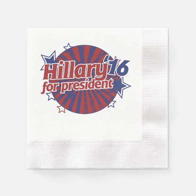 Hillary Clinton 2016 Serviette (Vorderseite)