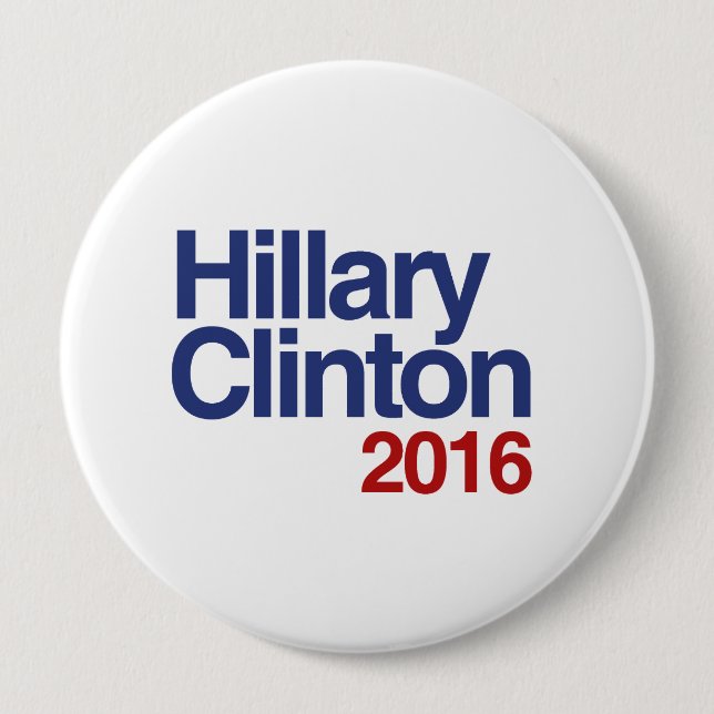 HILLARY CLINTON 2016 SIMPLE.png Button (Vorderseite)