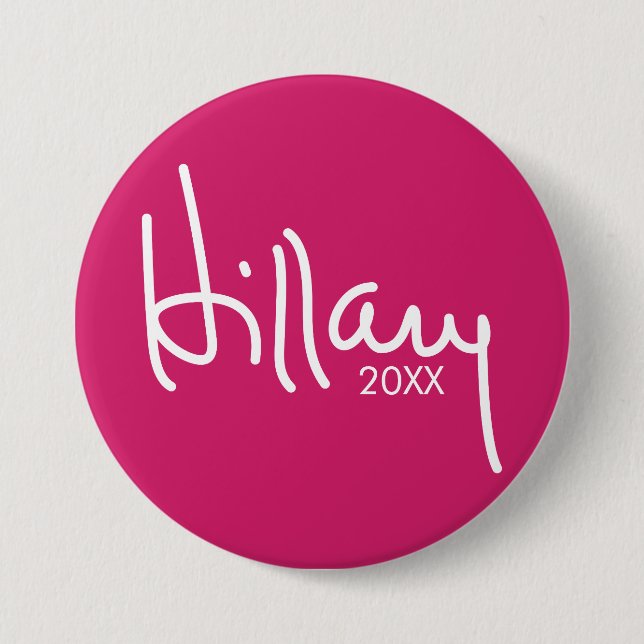 Hillary Clinton 2020 Designer-Kampagne Gear Button (Vorderseite)