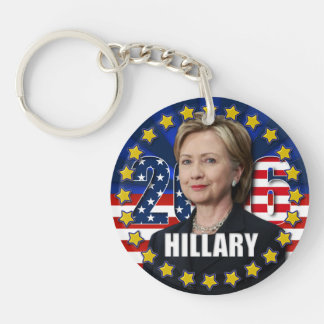 Hillary Clinton als Präsidentin Acryl-Schlüsselanh Schlüsselanhänger