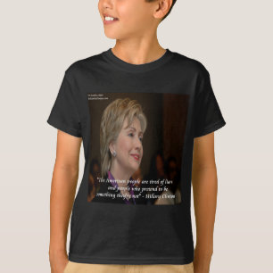 Hillary Clinton Amerikaner sind müde Zitat T-Shirt