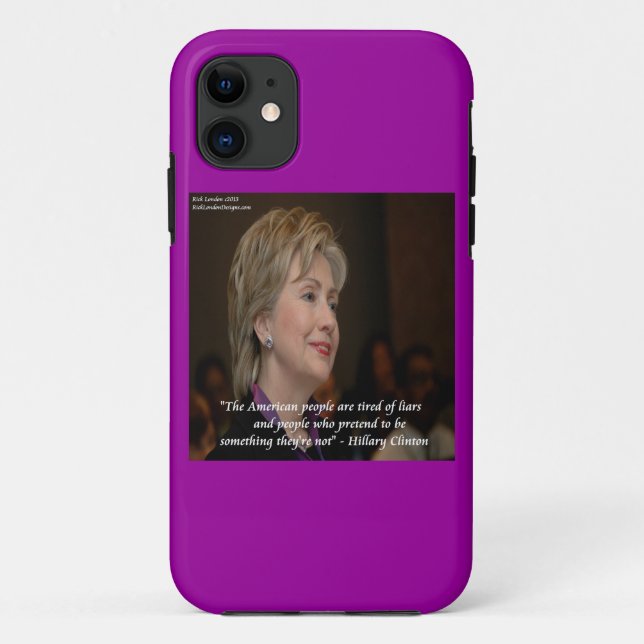 Hillary Clinton Angry Amerikaner zitieren iPhone5  Case-Mate iPhone Hülle (Rückseite)
