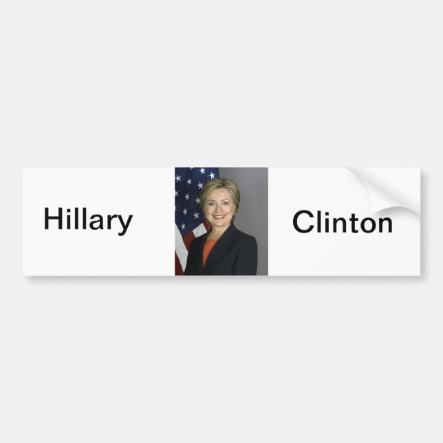 Hillary Clinton Autoaufkleber (Vorne)