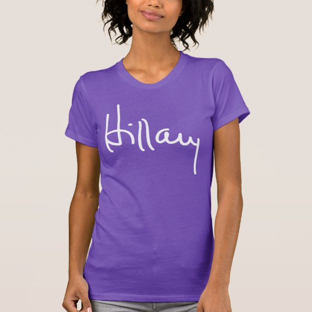 Hillary Clinton Autograph T-Shirt (Vorderseite)