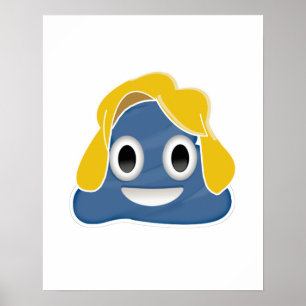 Hillary Clinton Blaues Kacke - - Poster