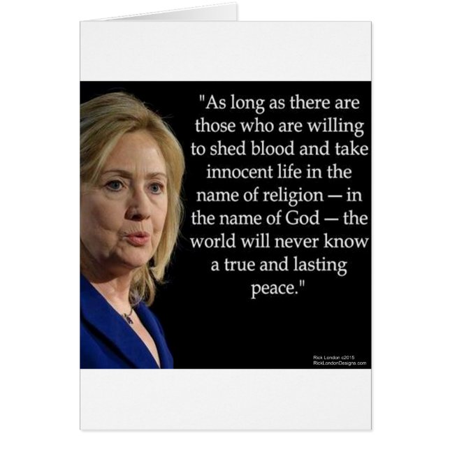 Hillary Clinton Bluthochdruck Zitat (Vorne)
