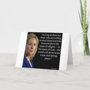 Hillary Clinton Bluthochdruck Zitat Karte