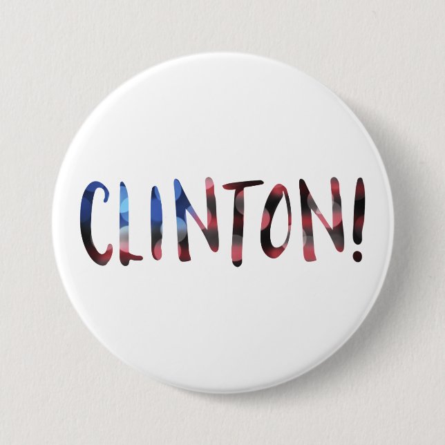 Hillary Clinton bokeh Button (Vorderseite)