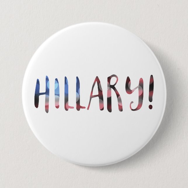 Hillary Clinton bokeh Button (Vorderseite)