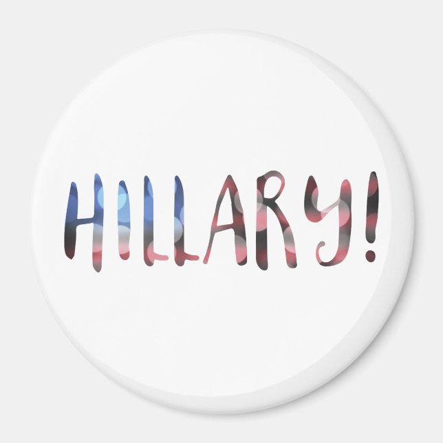 Hillary Clinton bokeh Magnet (Vorne)
