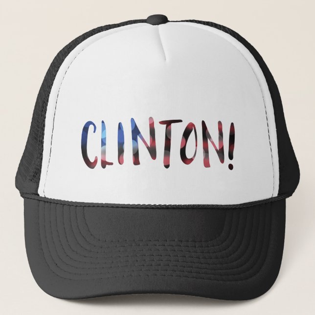 Hillary Clinton bokeh Truckerkappe (Vorderseite)