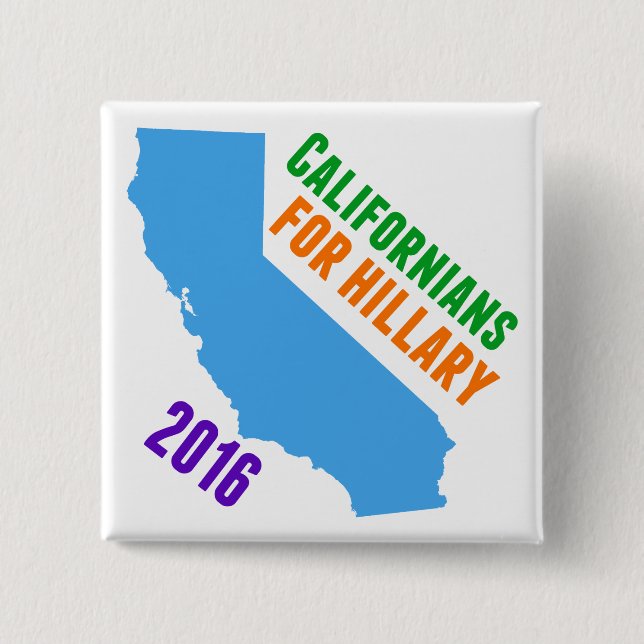 Hillary Clinton California Button (Vorderseite)