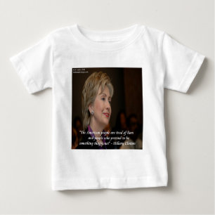 Hillary Clinton Die Amerikaner sind müde Zitat Baby T-shirt