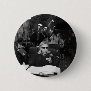 Hillary Clinton, die ein Chef ist Button
