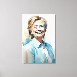 Hillary Clinton FFFA [Famous Figures Fine Art] Leinwanddruck