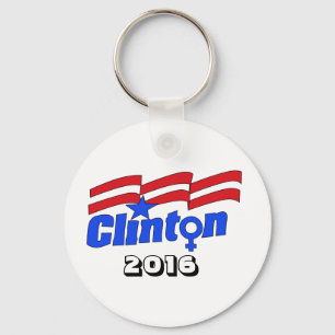 Hillary Clinton + Frauensymbol Schlüsselanhänger