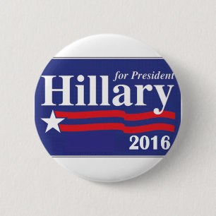 Hillary Clinton für Button Präsidenten-2016 Knop