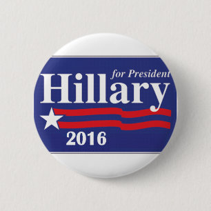 Hillary Clinton für Button Präsidenten-2016 Knop