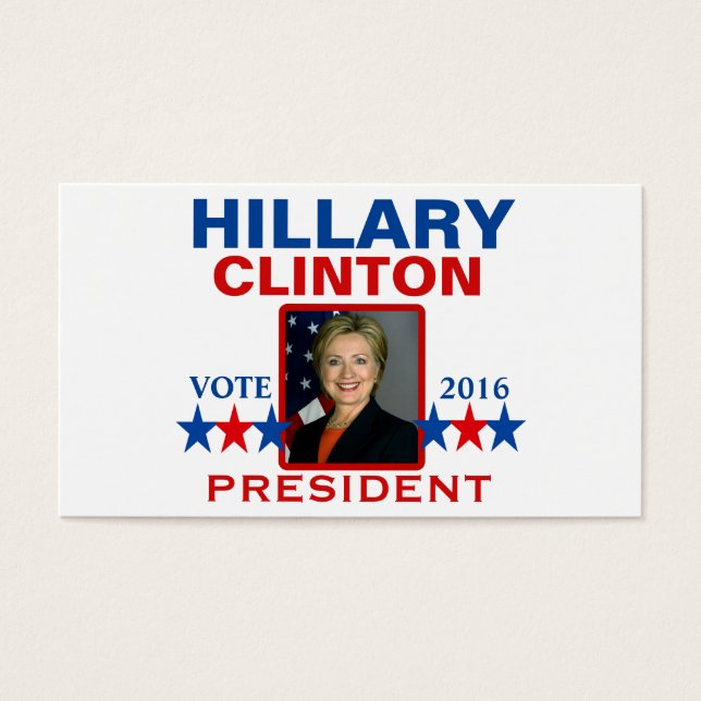 Hillary Clinton für Präsident 2016 (Vorderseite)