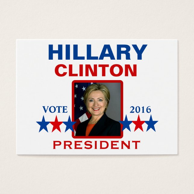 Hillary Clinton für Präsident 2016 (Vorderseite)