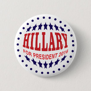 Hillary Clinton für Präsident 2016 Pinback Button