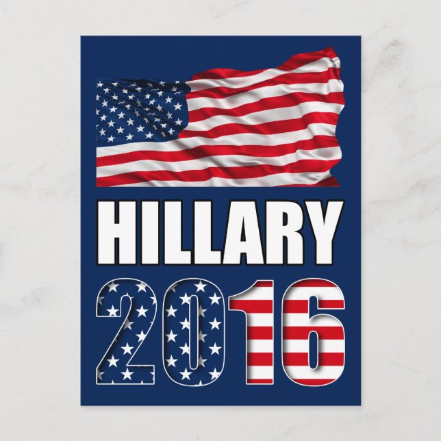 Hillary Clinton für Präsident 2016 Postcard Postkarte (Vorderseite)